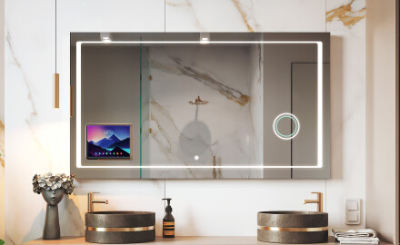 Espelho LED Inteligente para Casa de Banho com Moldura Displine Apple L61