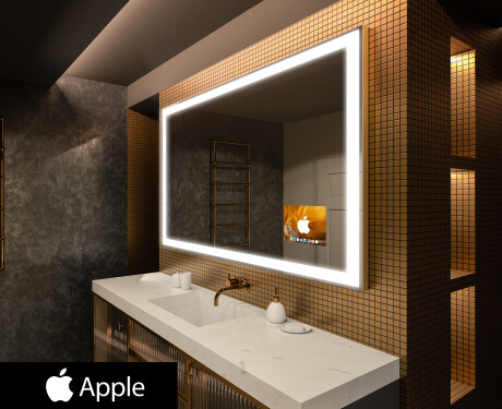 Espelho de parede com luz LED SMART L01 Apple