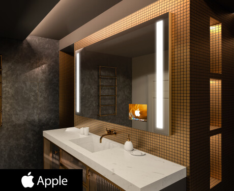 Espelho de parede com luz LED SMART L02 Apple #1