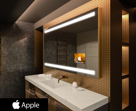 Espelho de parede com luz LED SMART L09 Apple #1