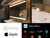 Espelho de parede com luz LED SMART L09 Apple #2