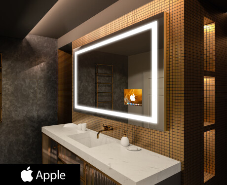 Espelho de parede com luz LED SMART L15 Apple