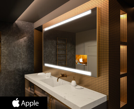 Espelho de parede com luz LED SMART L47 Apple #1