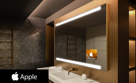 Espelho de parede com luz LED SMART L47 Apple