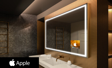 Espelho de parede de banho LED SMART L49 Apple