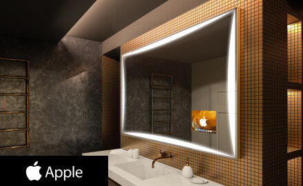 Espelho de parede com luz LED SMART L77 Apple