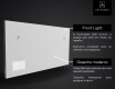 Espelho de parede de banho LED SMART L126 Apple #5