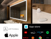 Espelho de parede com luz LED SMART L136 Apple #2