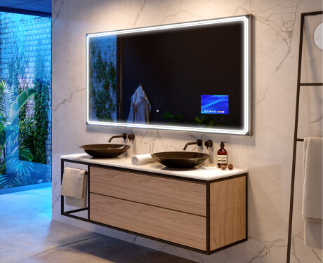 Espelho de parede com luz LED SMART L136 Apple #10