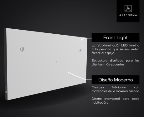 Espelho SMART com iluminação LED L15 Série Google #11