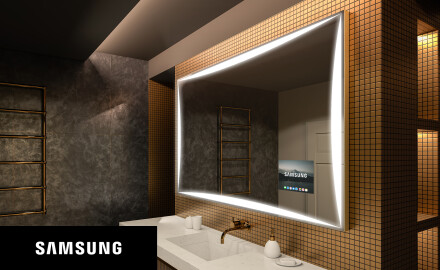 Espelho de parede com luz LED SMART L77 Samsung