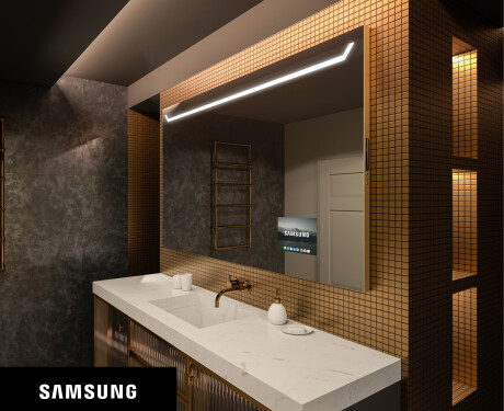 Espelho de parede de banho LED SMART L128 Samsung
