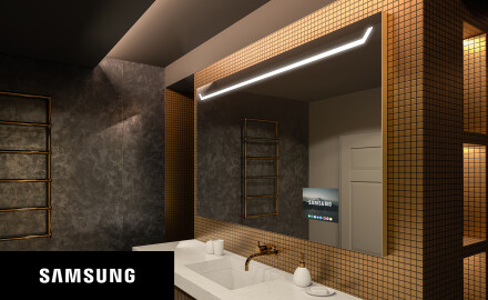 Espelho de parede de banho LED SMART L128 Samsung