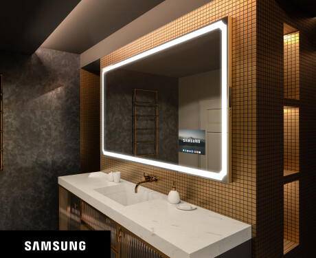 Espelho de parede com luz LED SMART L138 Samsung #1