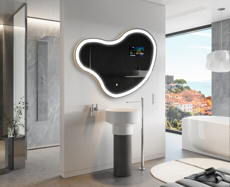 Espelho irregular de banho LED SMART N222 Google #9