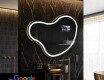 Espelho irregular de banho LED SMART N223 Google