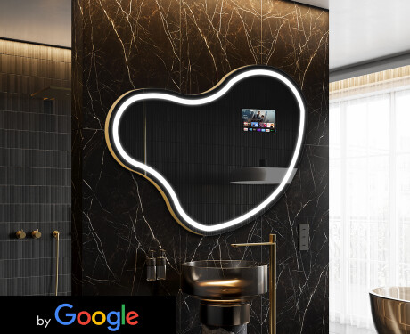 Espelho irregular de banho LED SMART N223 Google #1