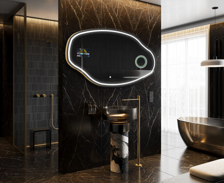 Espelho irregular de banho LED SMART O223 Google #8