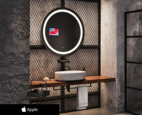 Espelho redondo de banho LED SMART L33 Apple #1