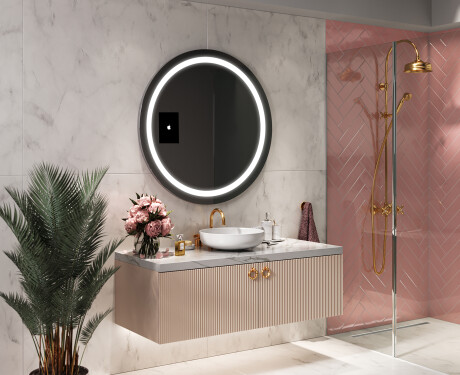 Espelho redondo de banho LED SMART L33 Apple #11
