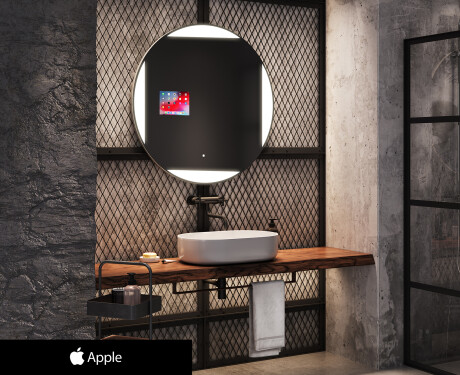 Espelho redondo de banho LED SMART L116 Apple