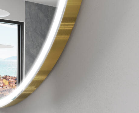Espelho LED Elegante em Forma de Meia-Lua - Para Casa de Banho SMART A222 Google #5