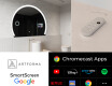 Espelho LED Elegante em Forma de Meia-Lua - Para Casa de Banho SMART W222 Google #2