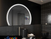 Espelho LED Elegante em Forma de Meia-Lua - Para Casa de Banho SMART W223 Google