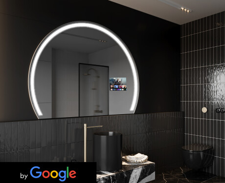 Espelho LED Elegante em Forma de Meia-Lua - Para Casa de Banho SMART W223 Google
