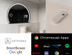Espelho LED Elegante em Forma de Meia-Lua - Para Casa de Banho SMART W223 Google #2