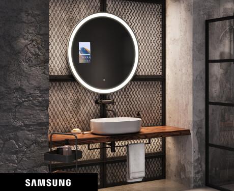 Espelho redondo de banho LED SMART L76 Samsung #1