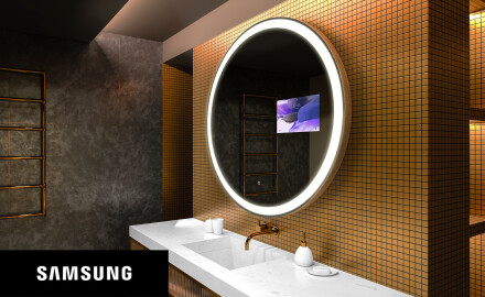 Espelho redondo de banho LED SMART L76 Samsung