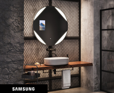 Espelho redondo de banho LED SMART L114 Samsung #1
