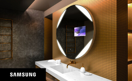 Espelho redondo de banho LED SMART L114 Samsung