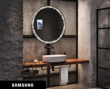 Espelho redondo de banho LED SMART L115 Samsung