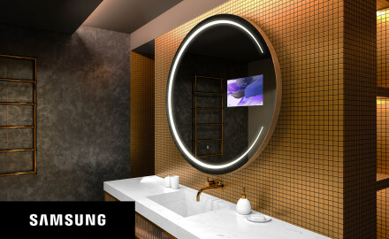 Espelho redondo de banho LED SMART L156 Samsung