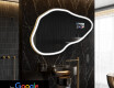 Espelho irregular de banho LED SMART P222 Google
