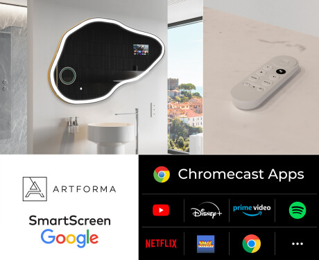 Espelho irregular de banho LED SMART P222 Google #2
