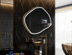Espelho irregular de banho LED SMART R223 Google