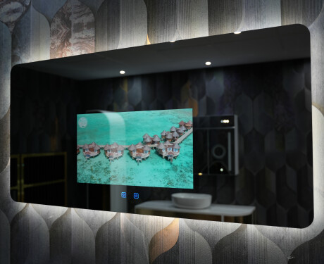 Espelho de Casa de Banho LED Inteligente e Arredondado SmartScreen 21,5” #6