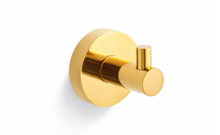 CLASSIC - Gancho simples para toalha / dourado brilhante