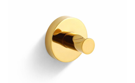 CLASSIC - Gancho simples para toalha / dourado brilhante