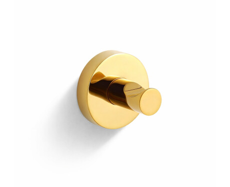CLASSIC - Gancho simples para toalha / dourado brilhante