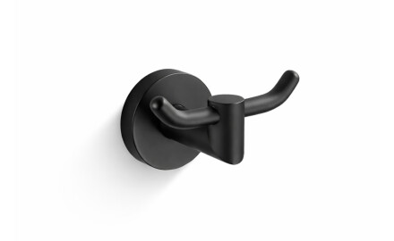 CLASSIC - Gancho duplo para toalhas / preto mate