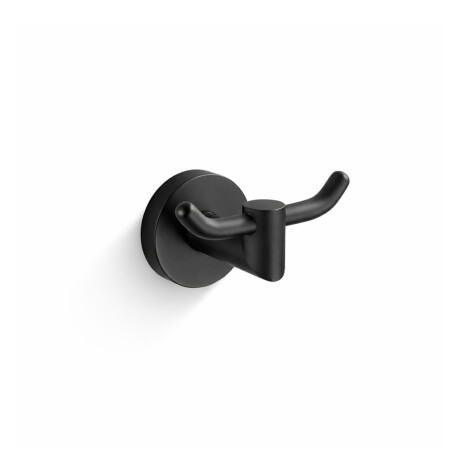 CLASSIC - Gancho duplo para toalhas / preto mate #1
