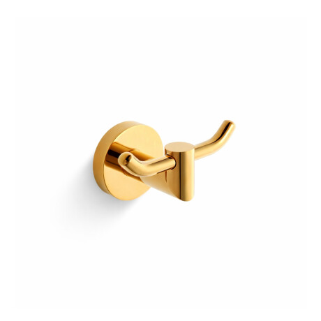 CLASSIC - Gancho duplo para toalhas / dourado brilhante #1