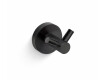 CLASSIC - Gancho duplo para toalhas / preto mate