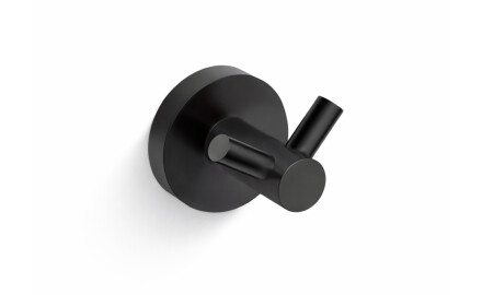 CLASSIC - Gancho duplo para toalhas / preto mate