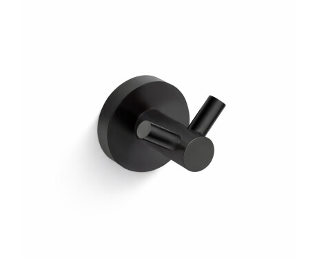 CLASSIC - Gancho duplo para toalhas / preto mate