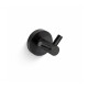 CLASSIC - Gancho duplo para toalhas / preto mate #1